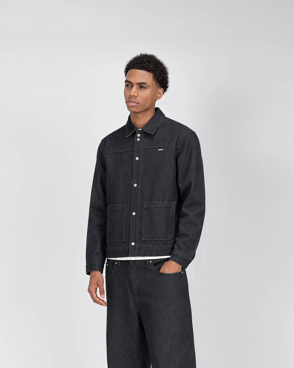 Veste en jean SU26 – Noir
