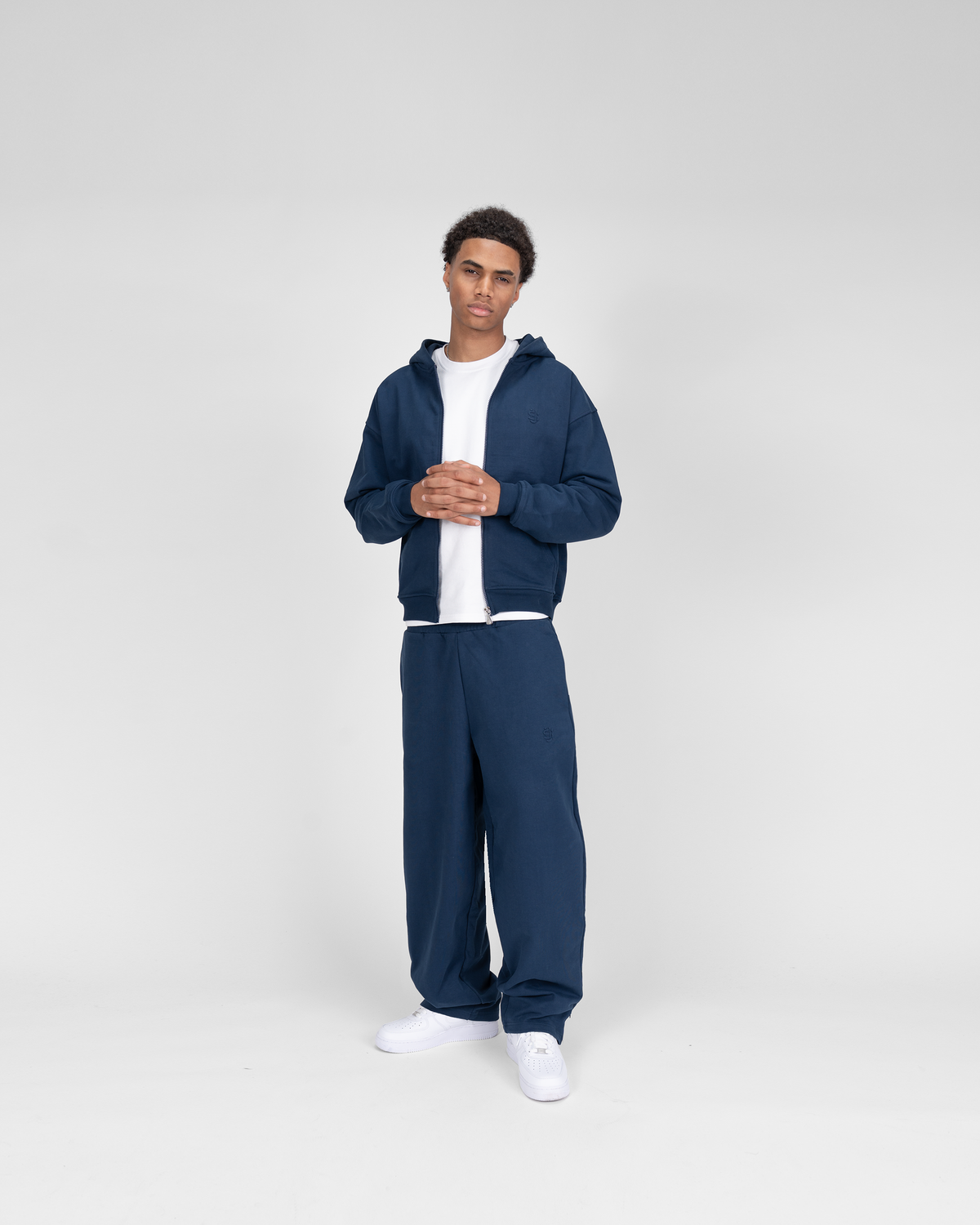 Jogging zippé SU – Bleu marine