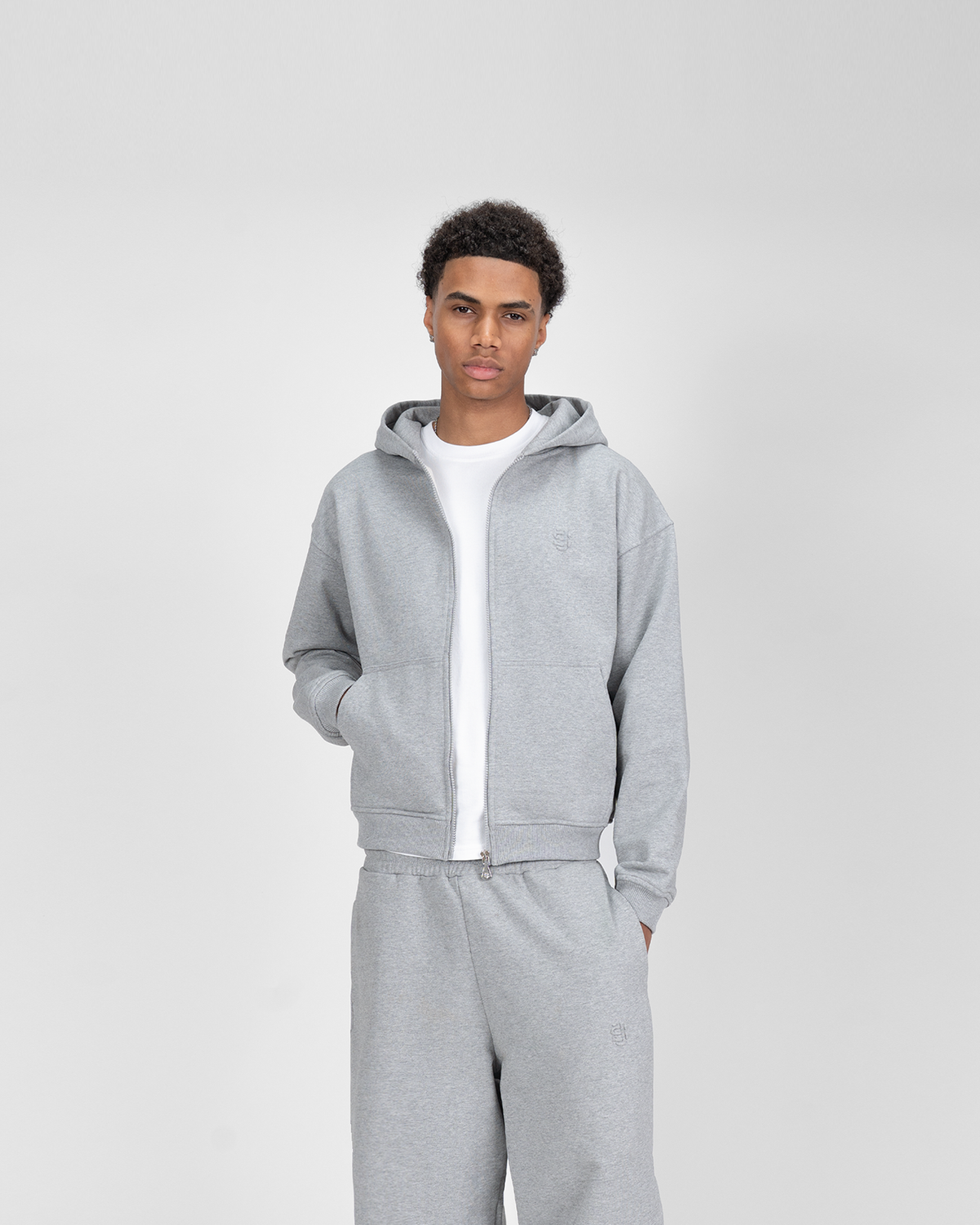 Hoodie zippé SU – Gris
