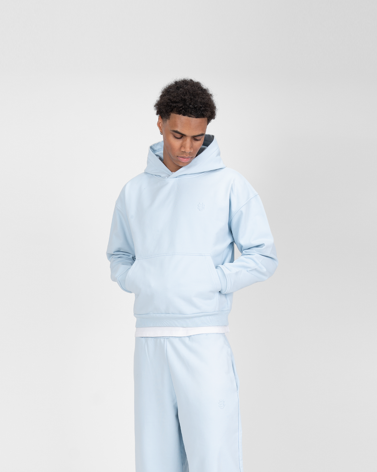 Hoodie SU – Bleu glacier