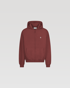 Hoodie zippé Classic – Bordeaux