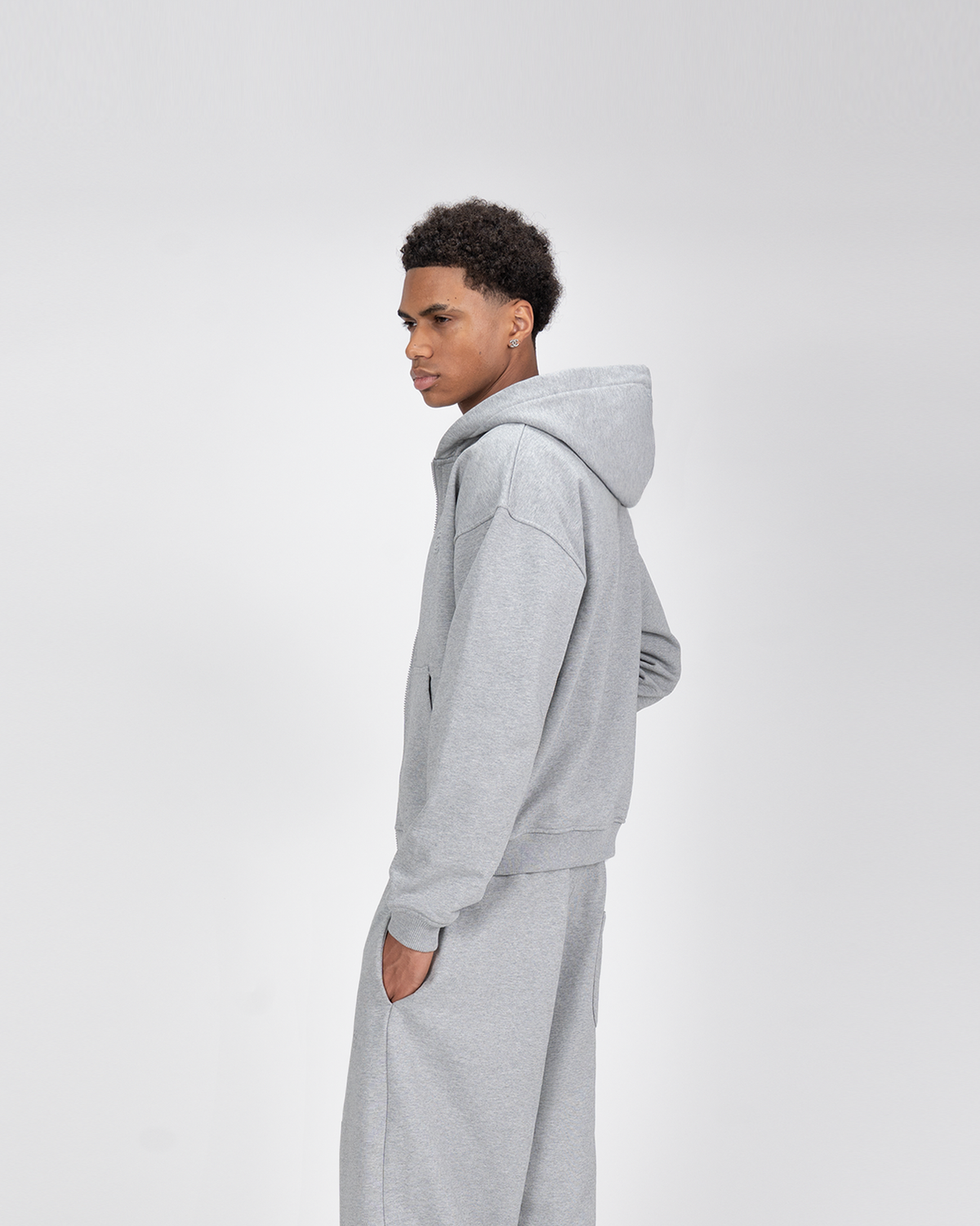 Hoodie zippé SU – Gris