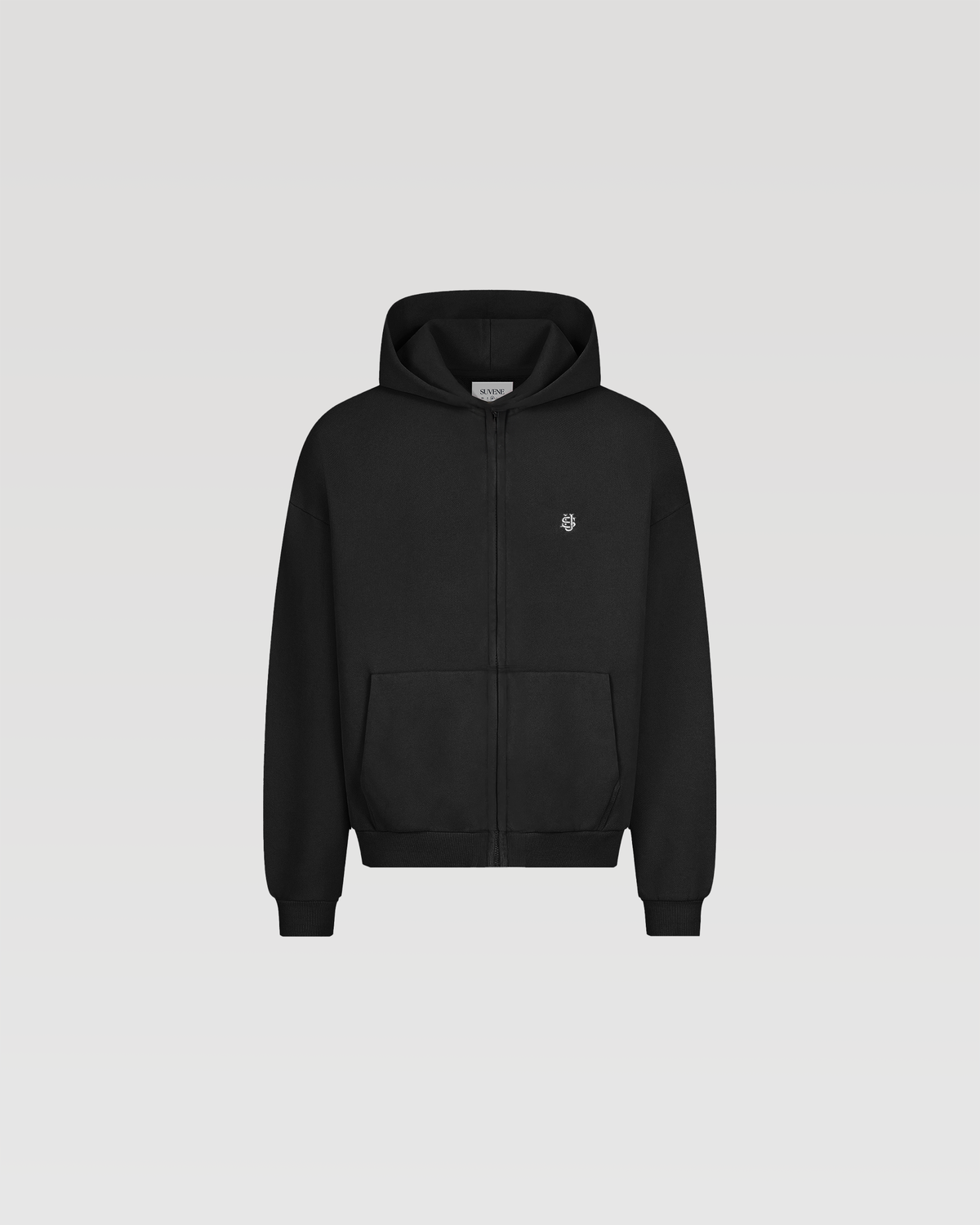 Hoodie zippé Classic – Noir