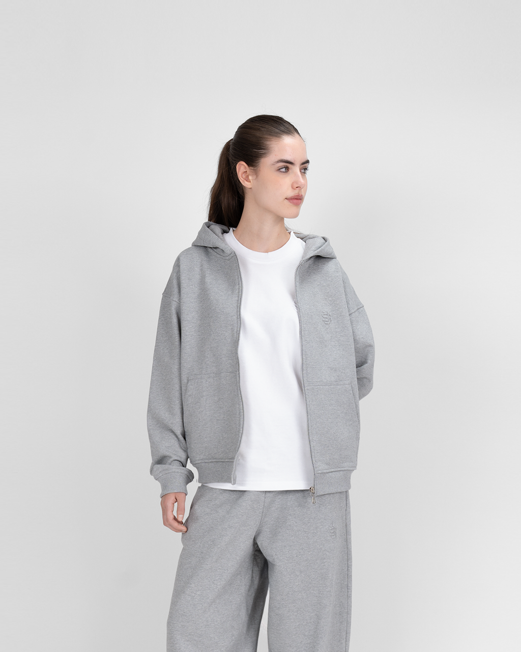 Hoodie zippé SU – Gris