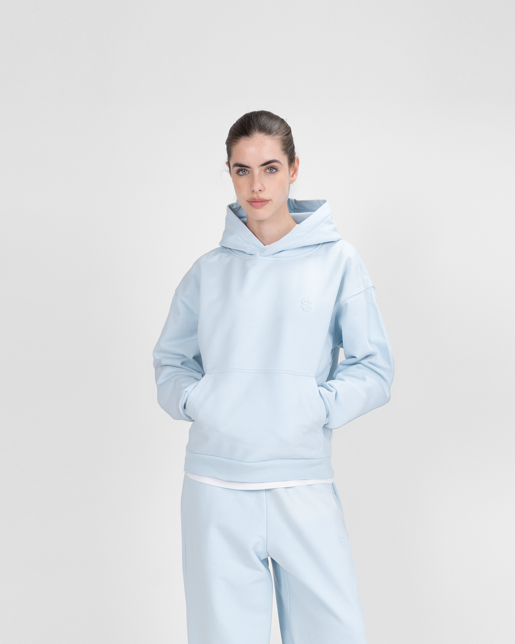 Hoodie SU – Bleu glacier