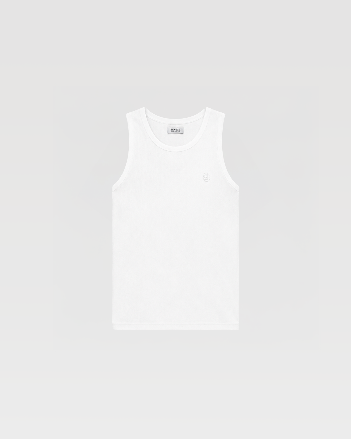 Débardeur côtelé SU – Blanc