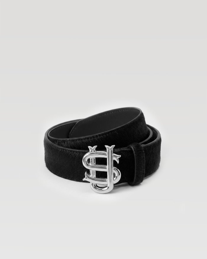 Ceinture SU en cuir – Noir