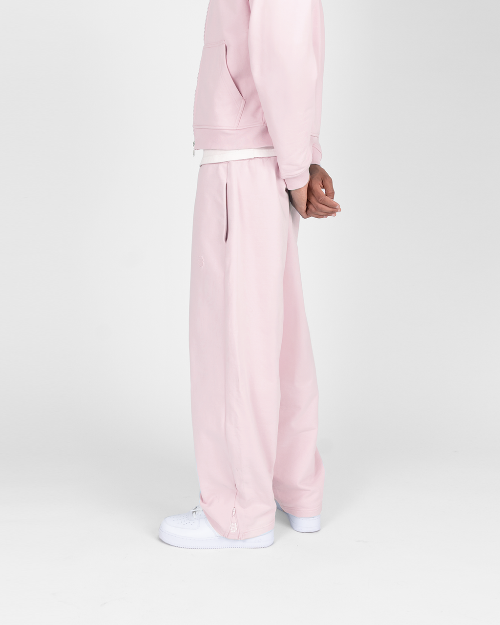 Jogging zippé SU – Rose