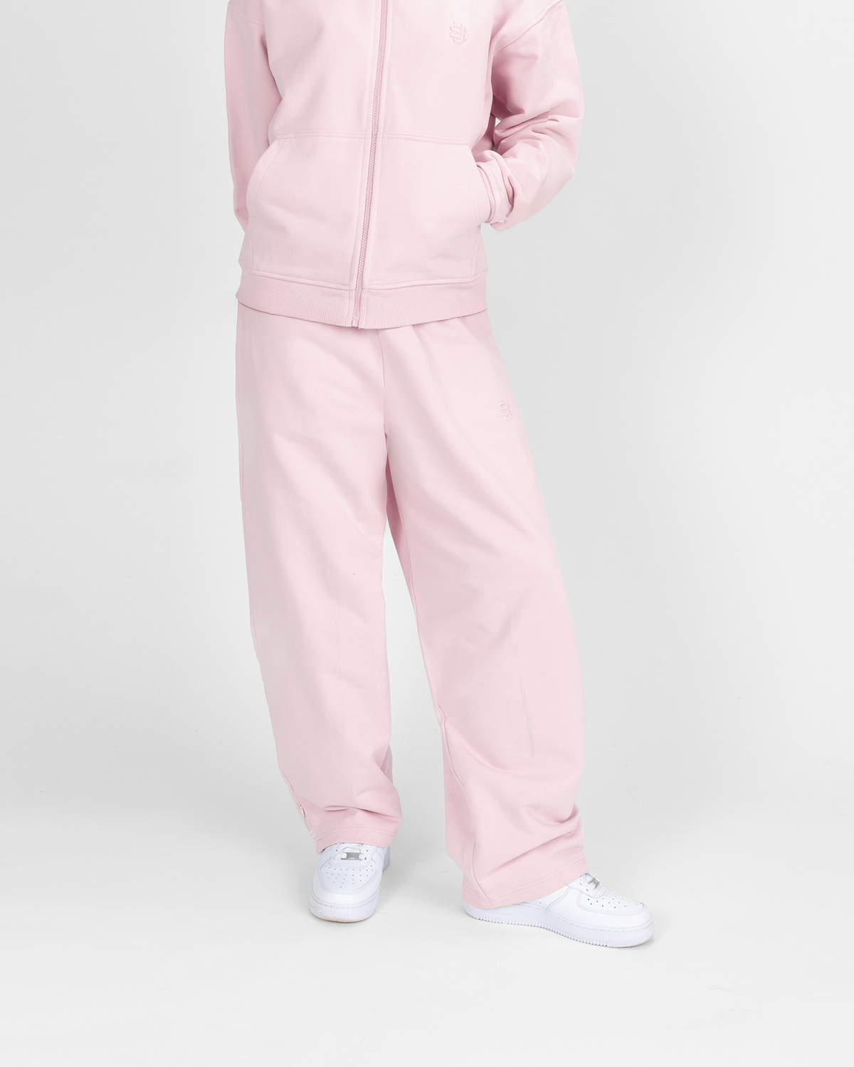 Jogging zippé SU – Rose