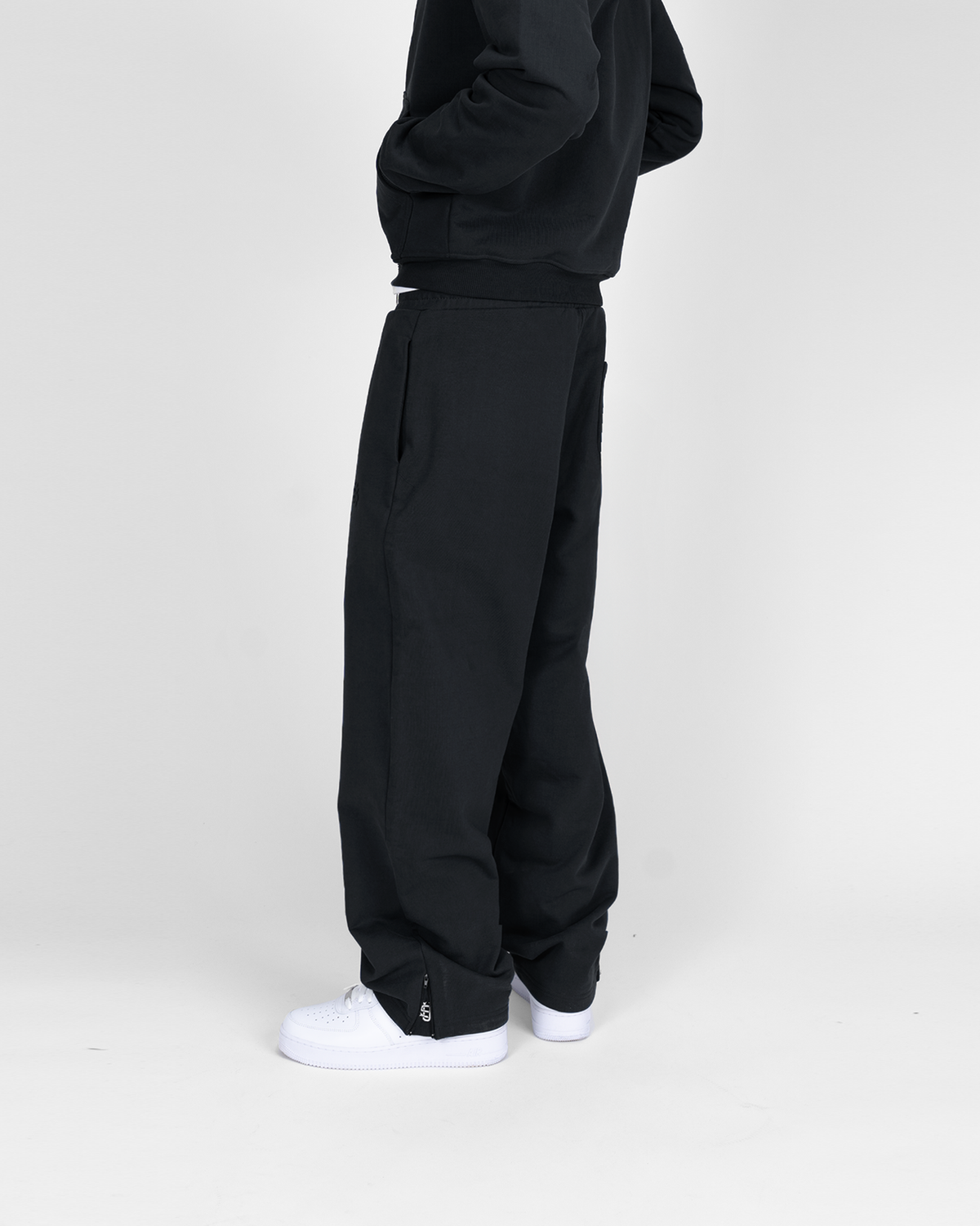 Jogging zippé SU – Noir