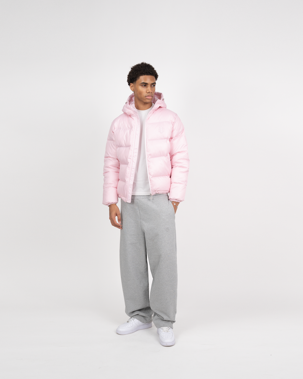 Doudoune SU Logo – Rose