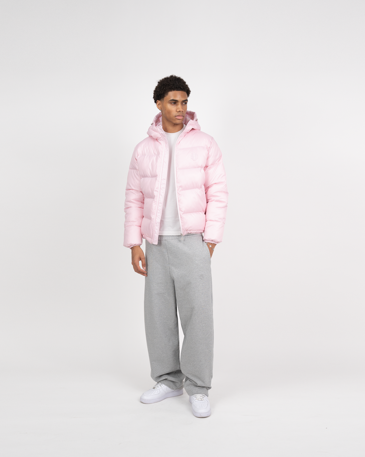 Doudoune SU Logo – Rose