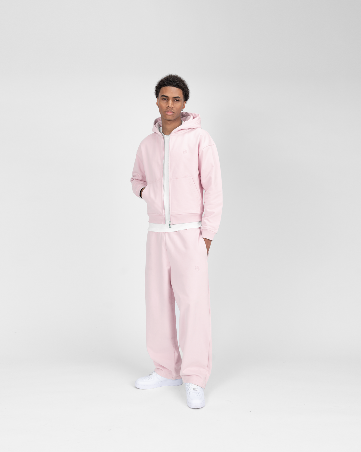 Hoodie zippé SU – Rose