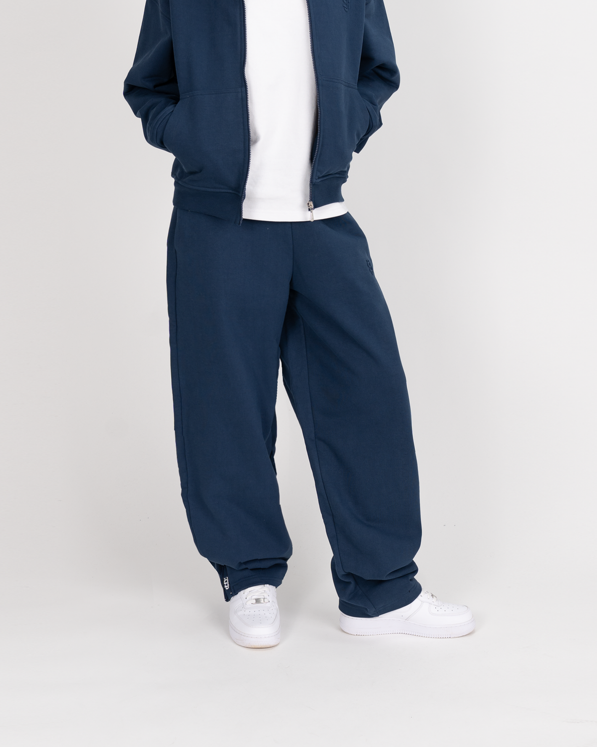 Jogging zippé SU – Bleu marine