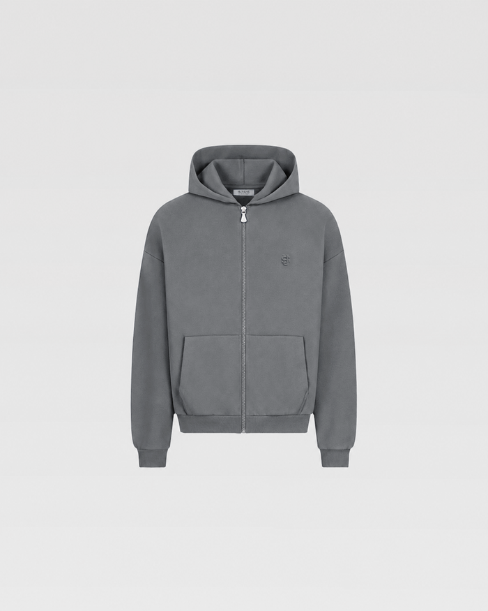 Hoodie zippé SU – Anthracite
