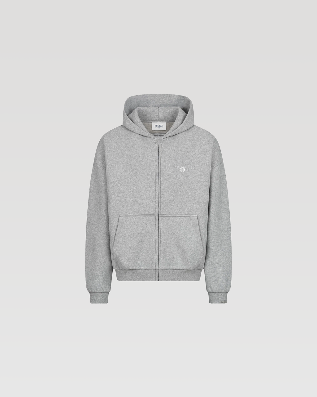 Hoodie zippé Classic – Gris