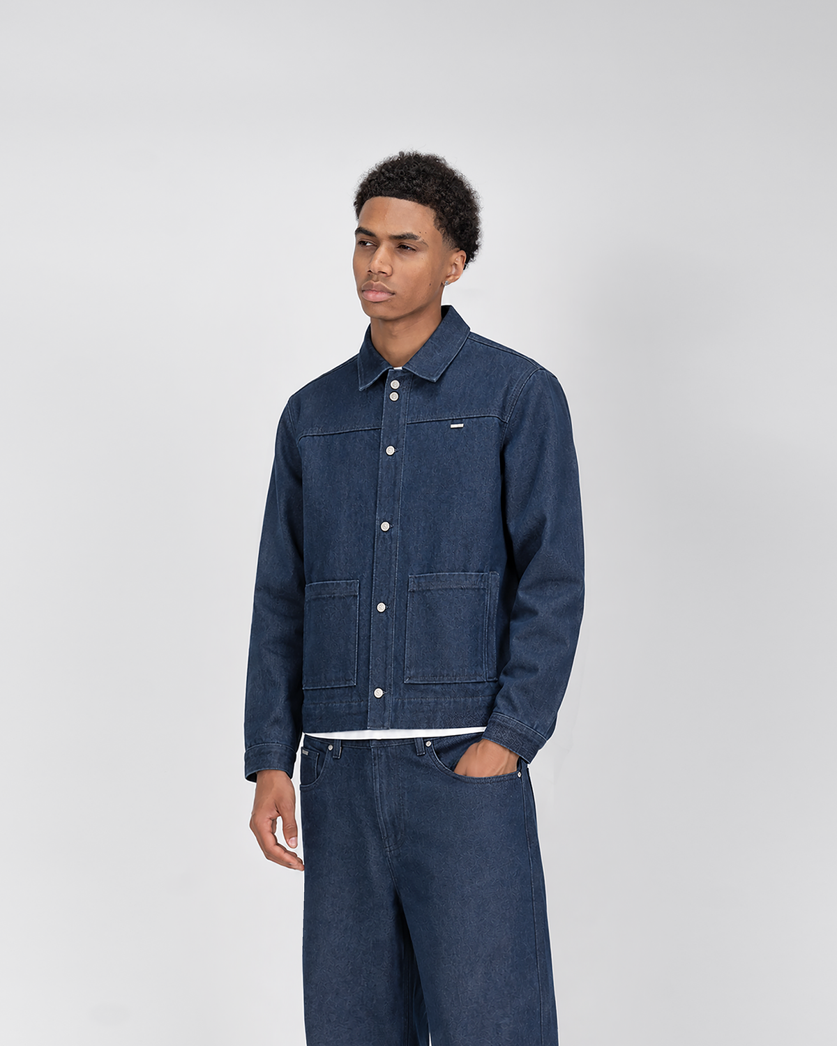 Veste en jean SU26 – Bleu brut