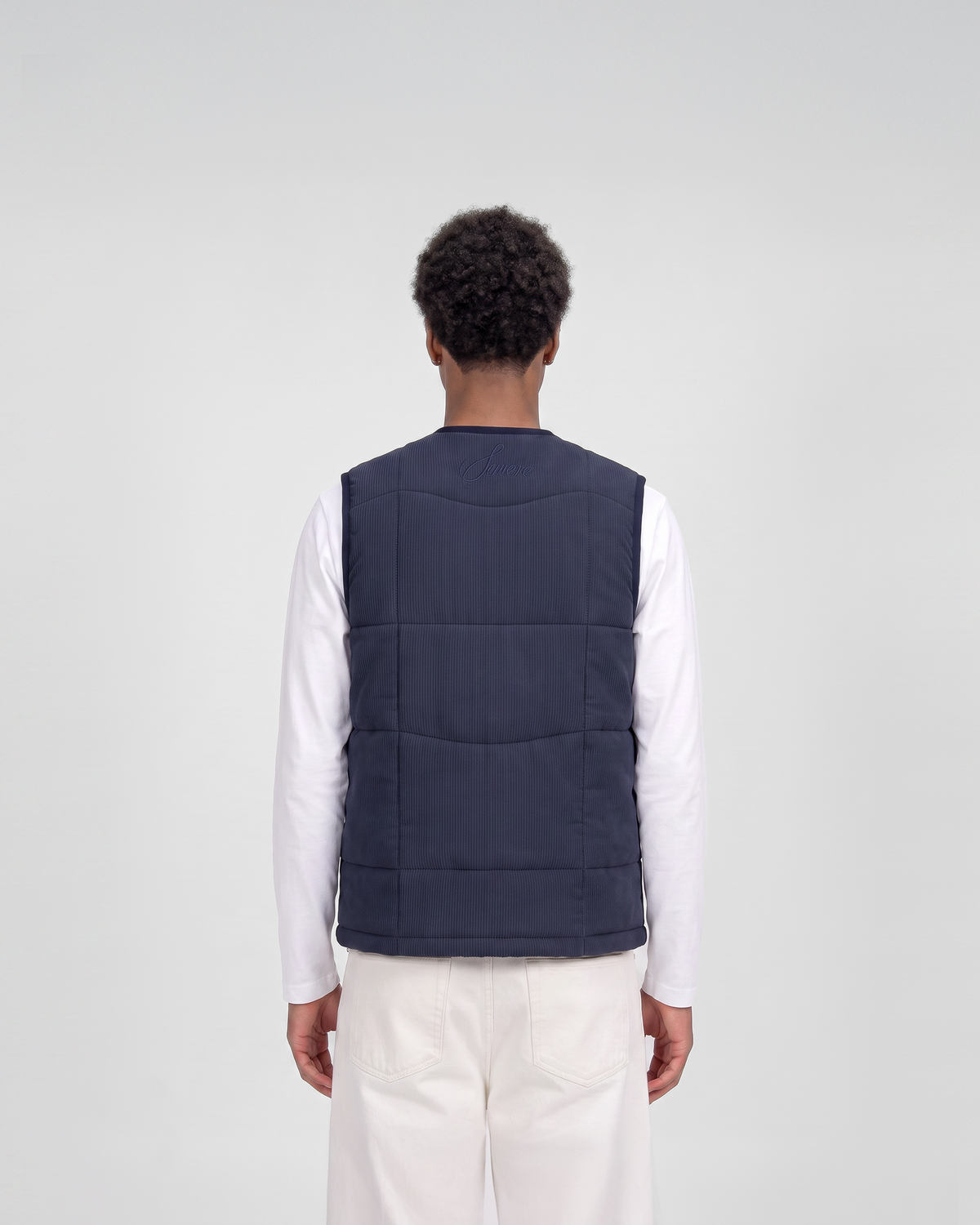Doudoune sans manches SU – Bleu marine