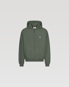 Hoodie zippé Classic – Kaki