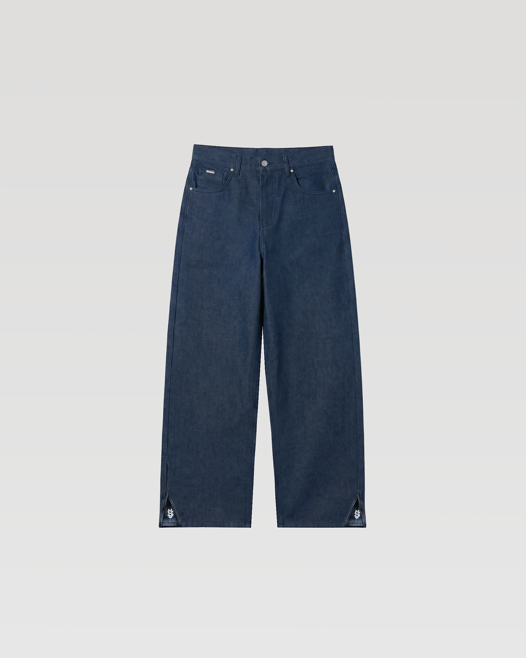 Jean brut Zip – Bleu brut