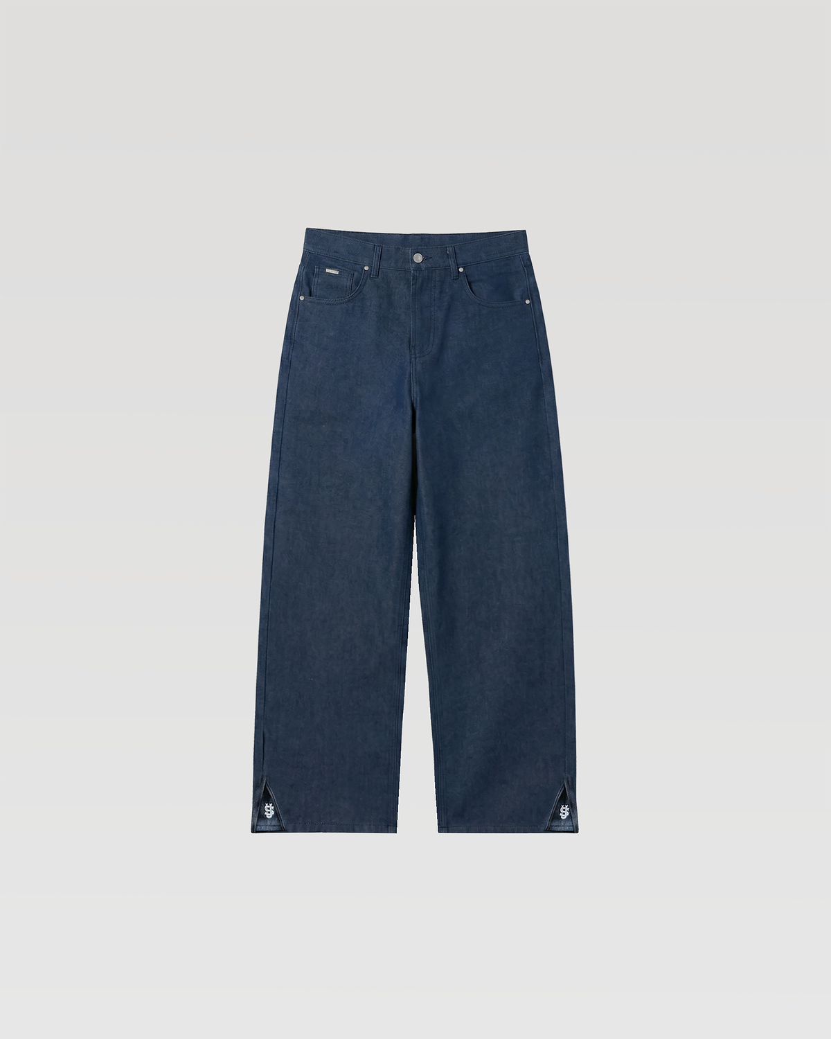 Jean brut Zip – Bleu brut