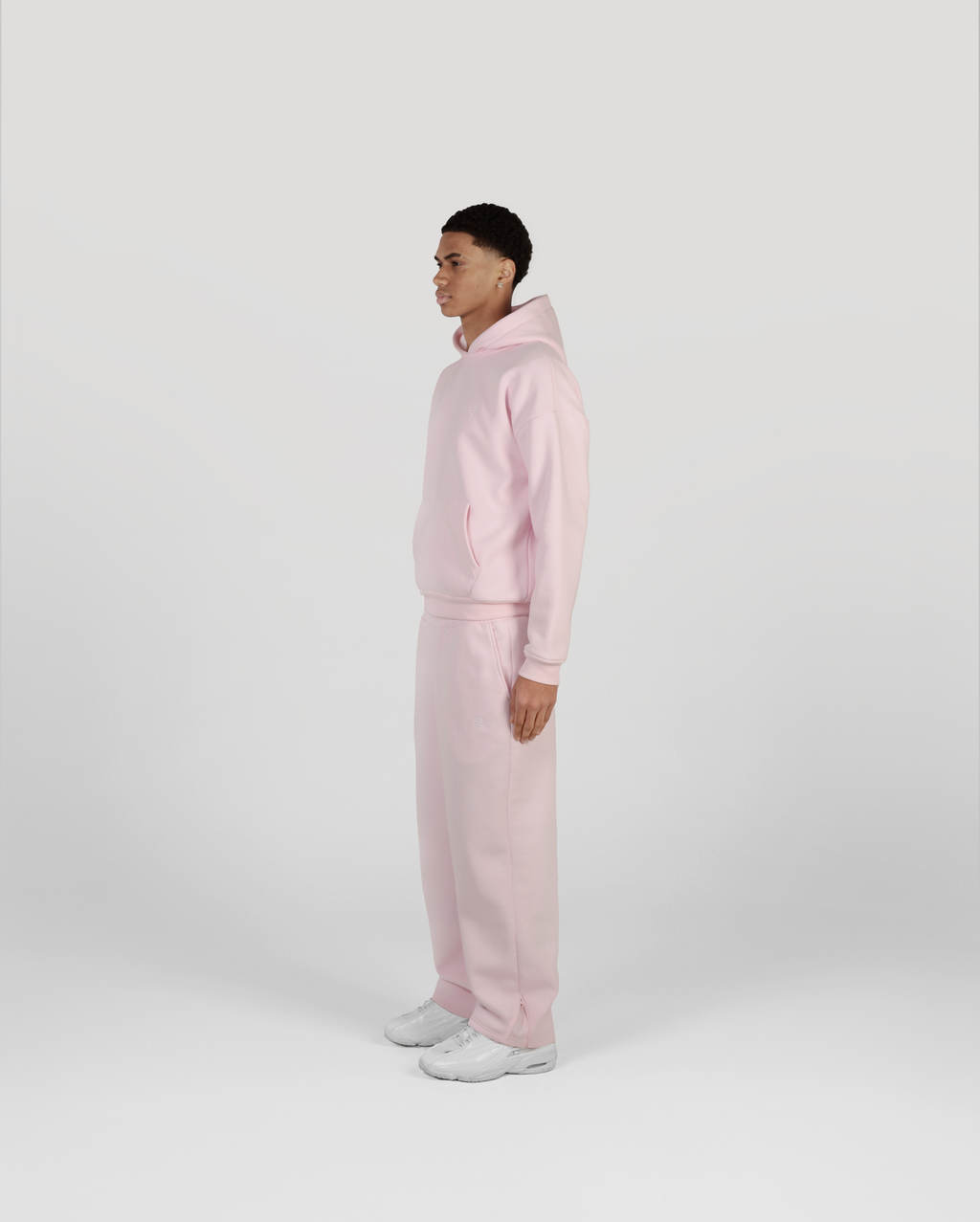 Jogging zippé Classic – Rose