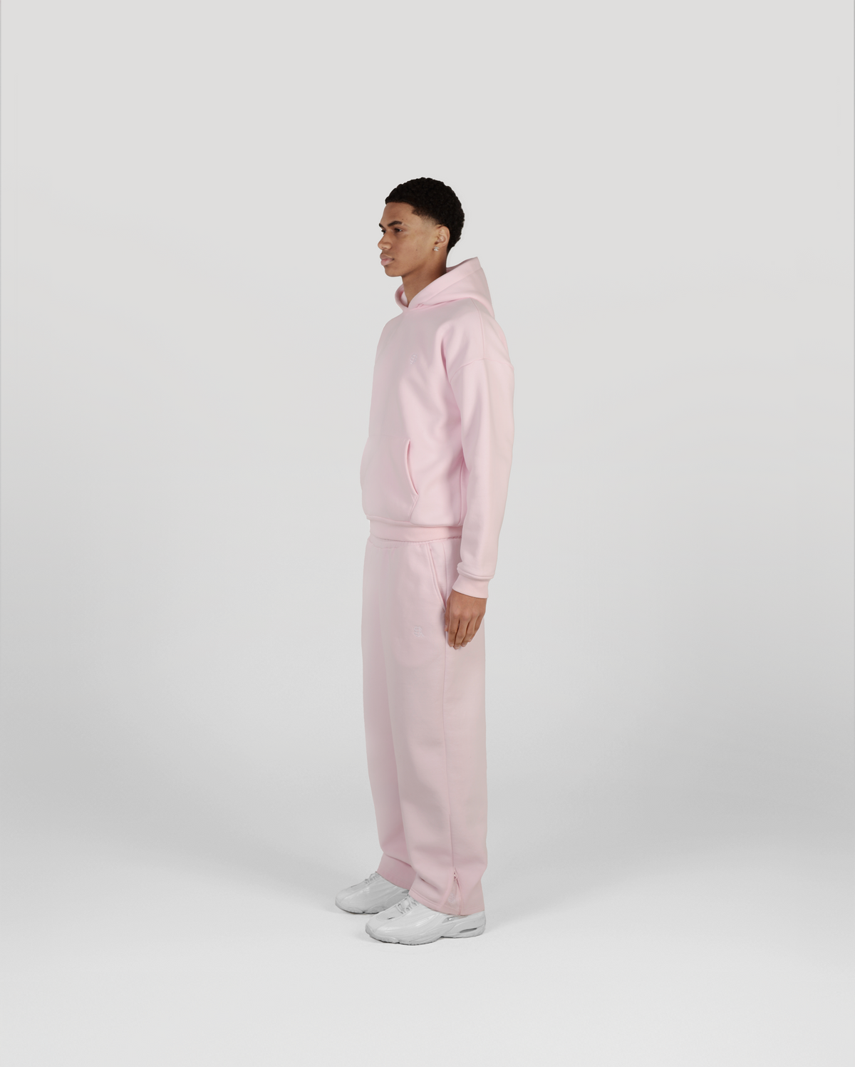 Jogging zippé Classic – Rose