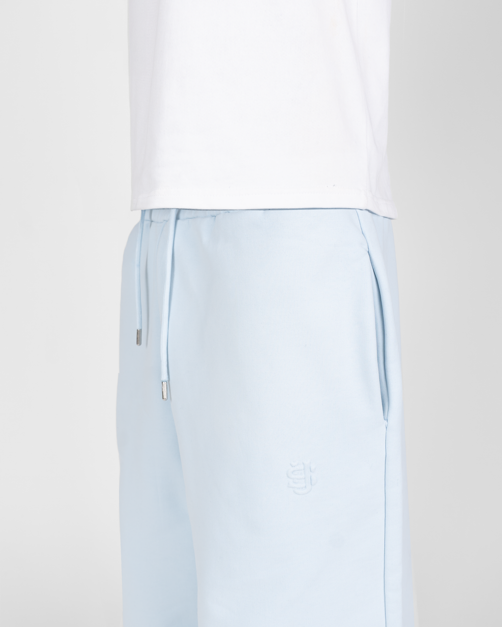 Jogging zippé SU – Bleu glacier