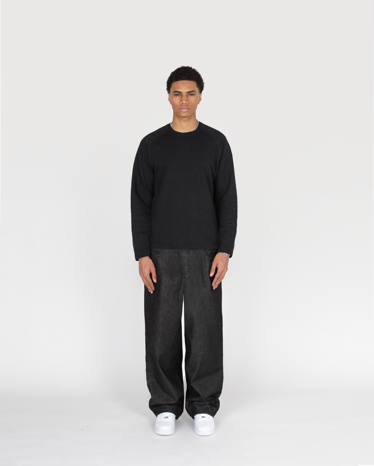 Jean brut Zip – Noir