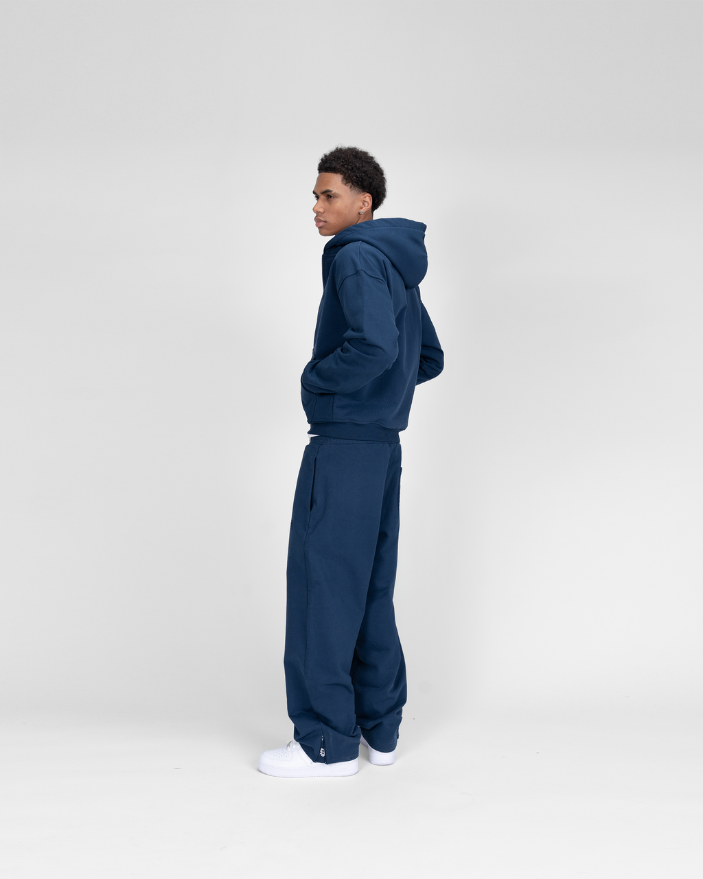 Jogging zippé SU – Bleu marine