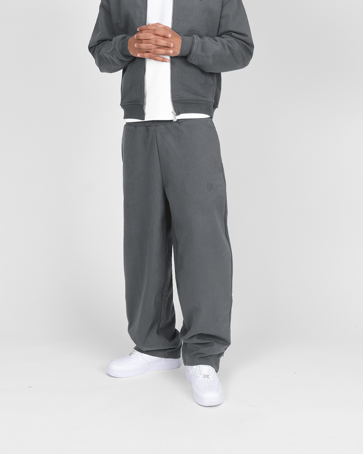 Jogging zippé SU – Anthracite