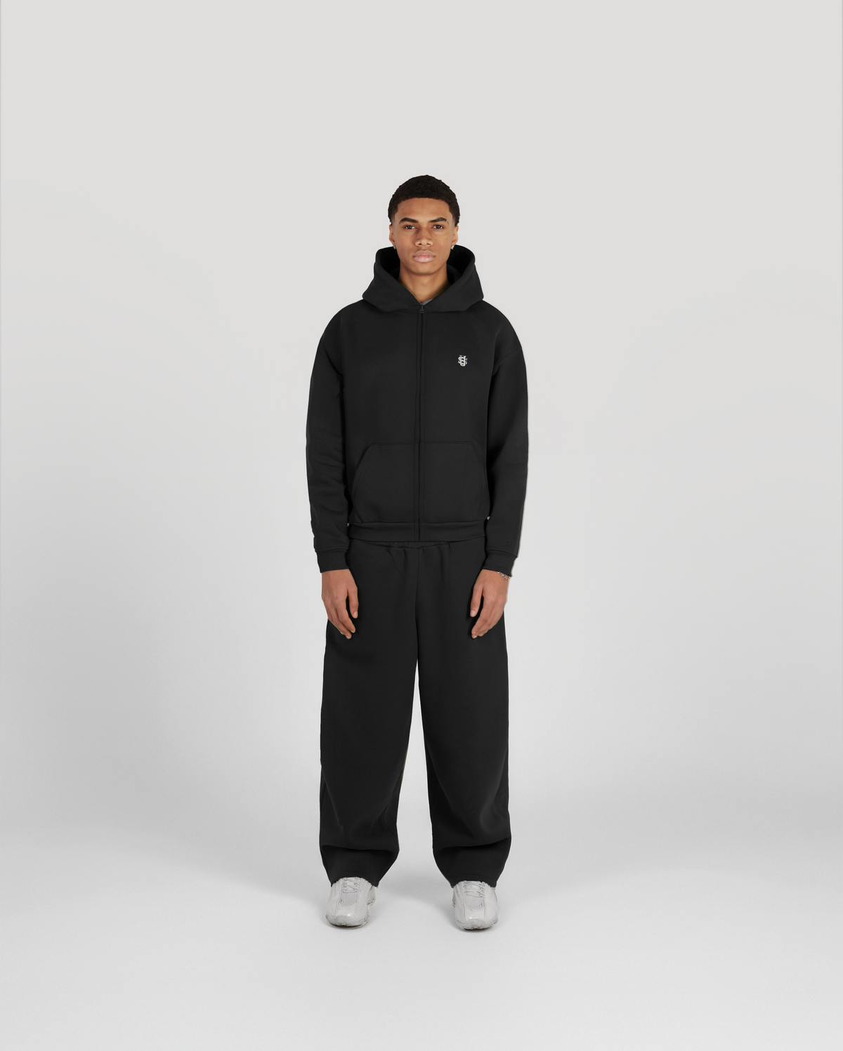 Hoodie zippé Classic – Noir