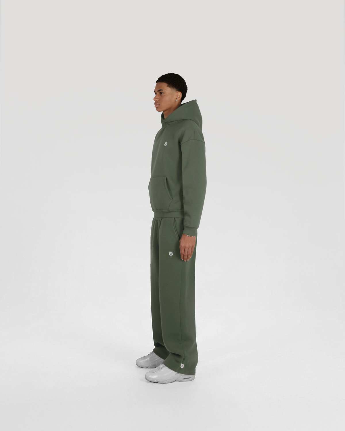 Jogging zippé Classic – Kaki